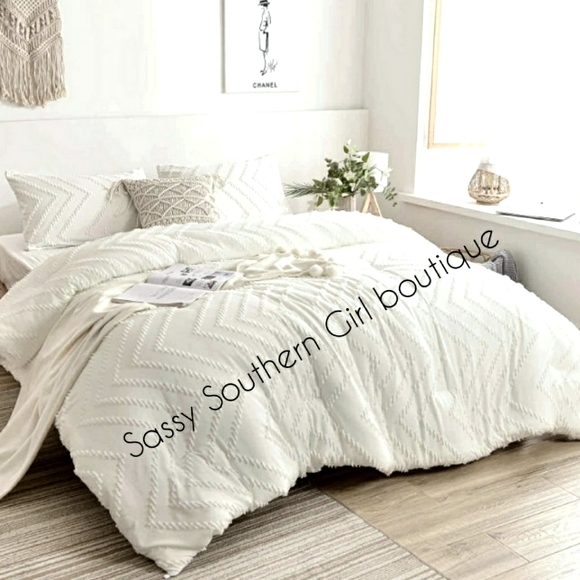 ⭐🆕 Boho white comforter set - Picture 2 of 9